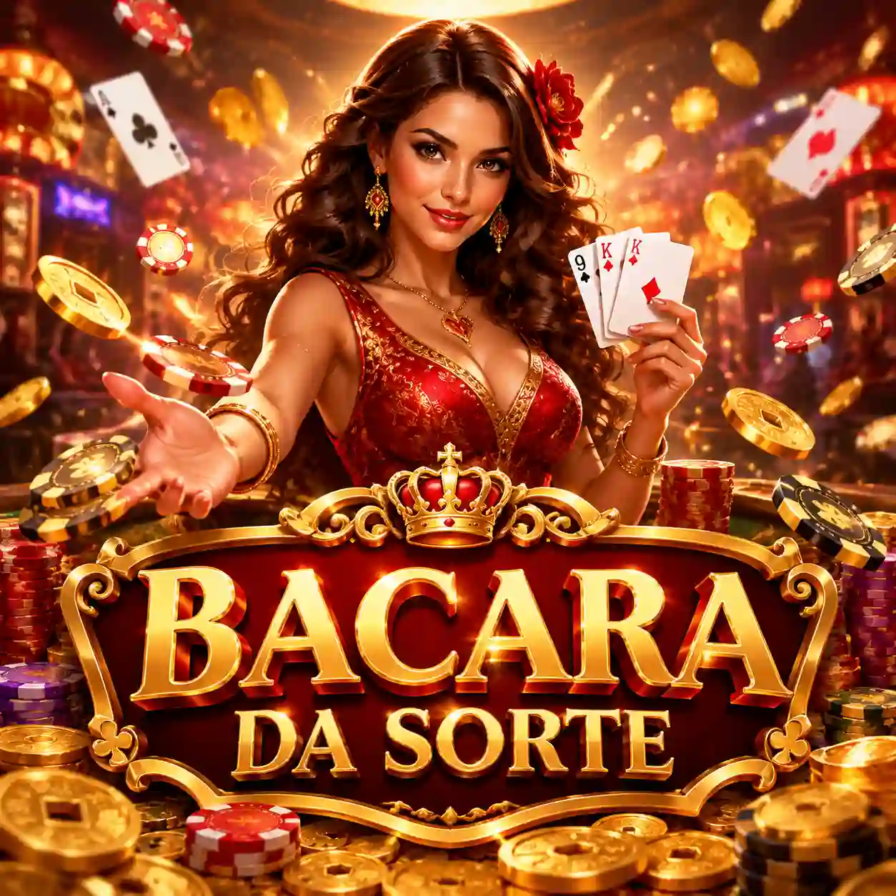 Mesa de bacará ao vivo com squeeze das cartas